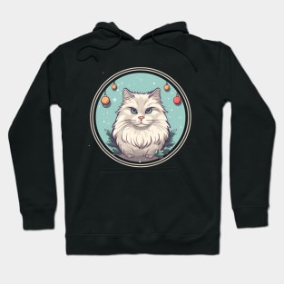 Siberian Cat Xmas Ornament, Love Cats Hoodie